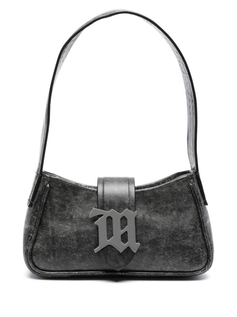 MISBHV cracked-effect leather shoulder bag - Grey von MISBHV