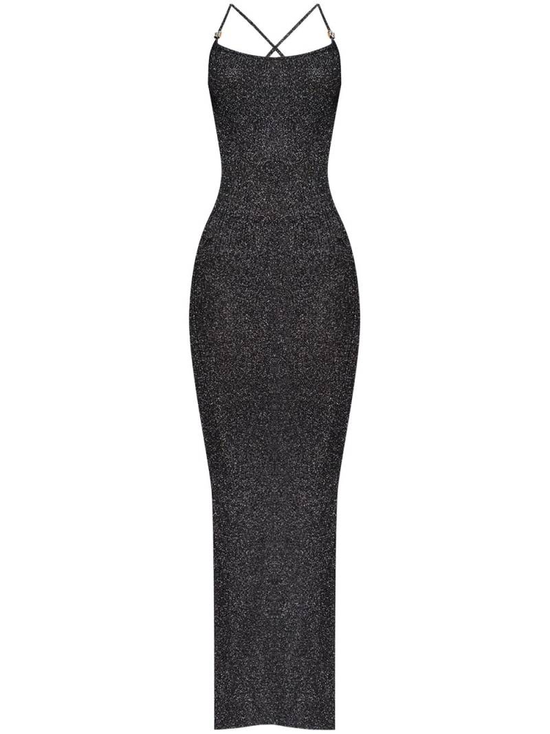 MISBHV criss cross straps maxi dress - Black von MISBHV