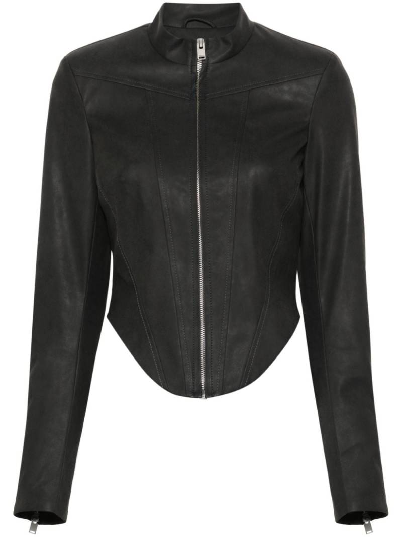 MISBHV cropped faux-leather jacket - Black von MISBHV