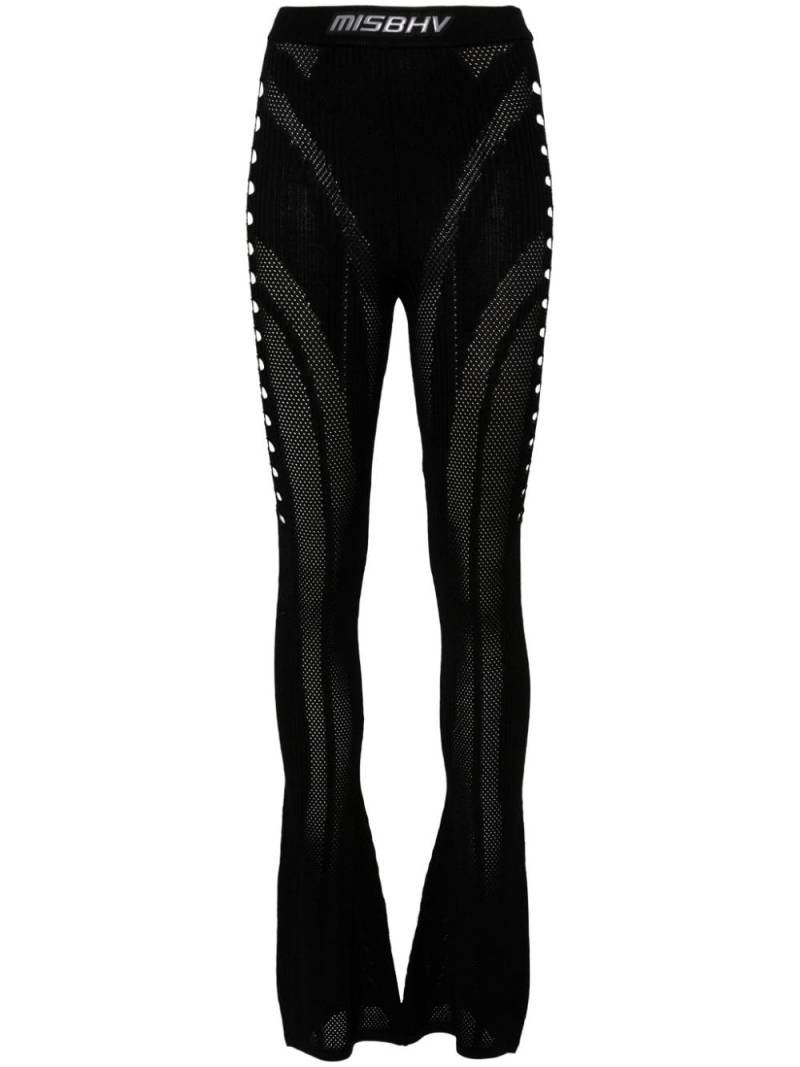 MISBHV cut-out flared trousers - Black von MISBHV