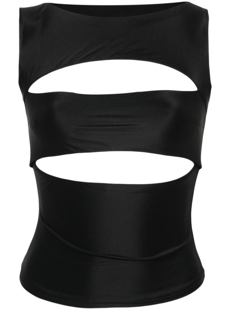 MISBHV cut-out sleeveless top - Black von MISBHV