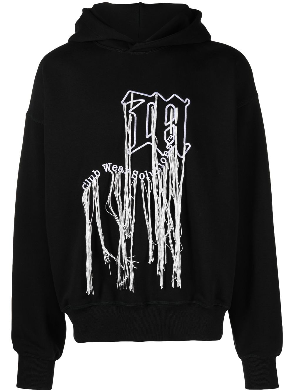 MISBHV embroidered-logo long-sleeve hoodie - Black von MISBHV