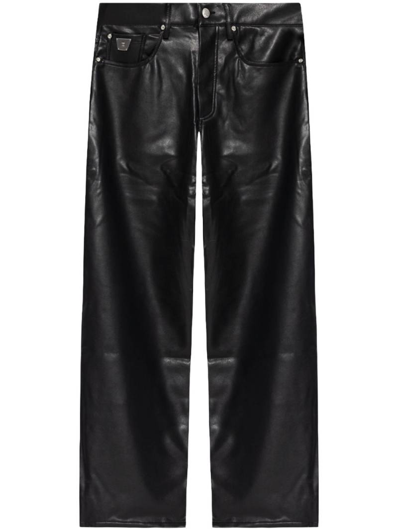 MISBHV faux-leather loose pants - Black von MISBHV