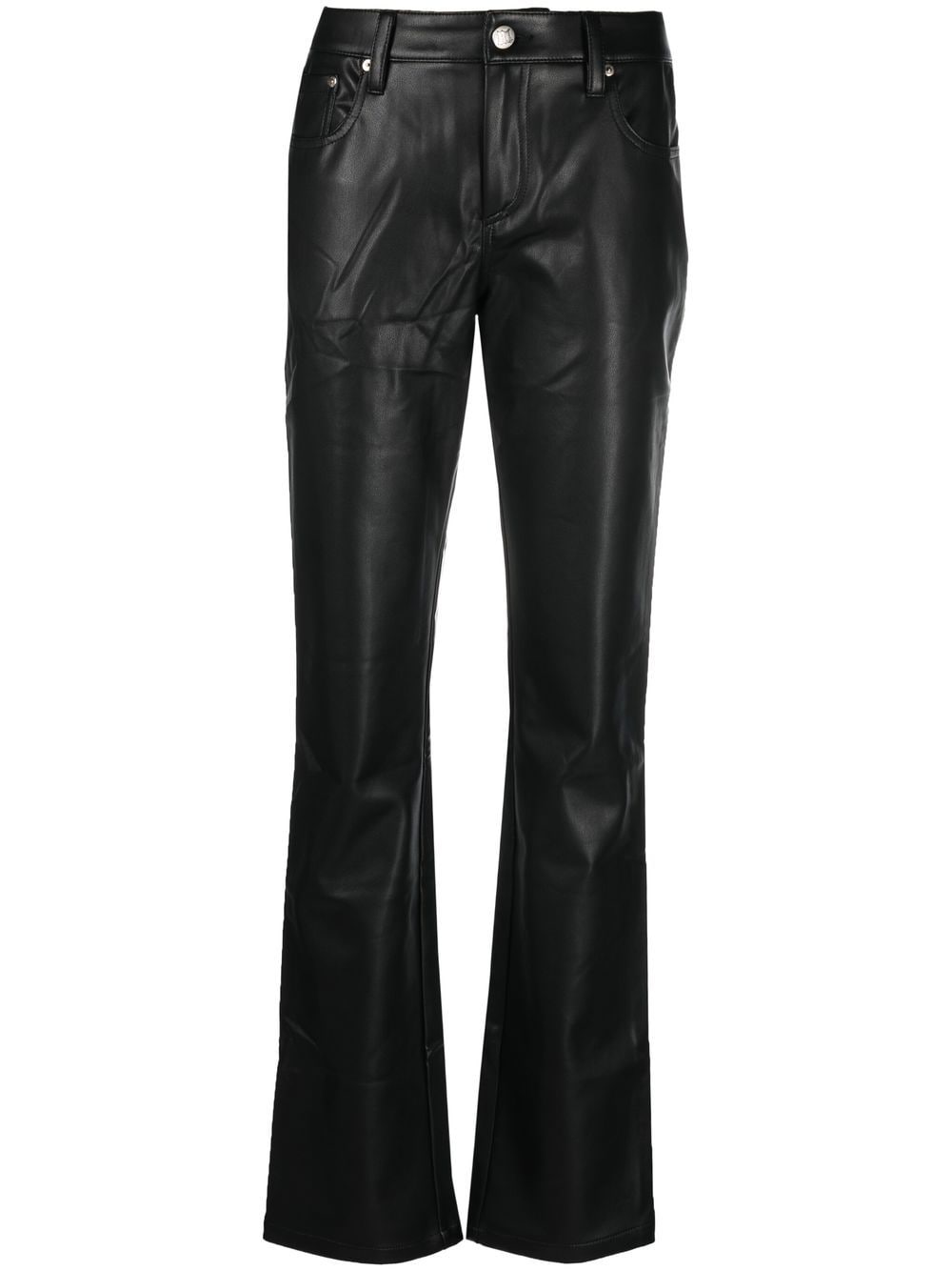 MISBHV faux-leather straight-leg trousers - Black von MISBHV