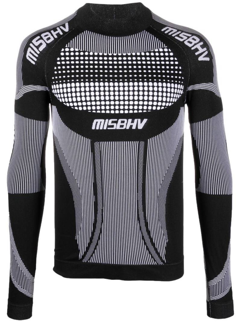 MISBHV graphic-print logo long-sleeve T-shirt - Black von MISBHV