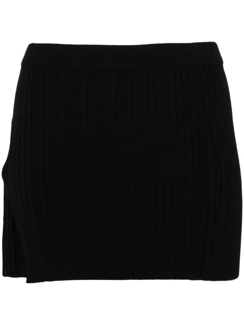 MISBHV knitted mini skirt - Black von MISBHV