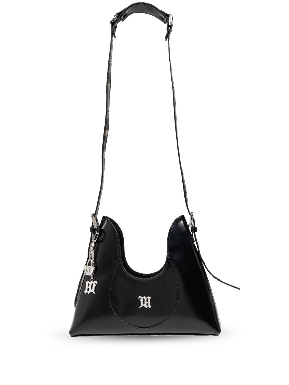 MISBHV logo-appliqué leather shoulder bag - Black von MISBHV