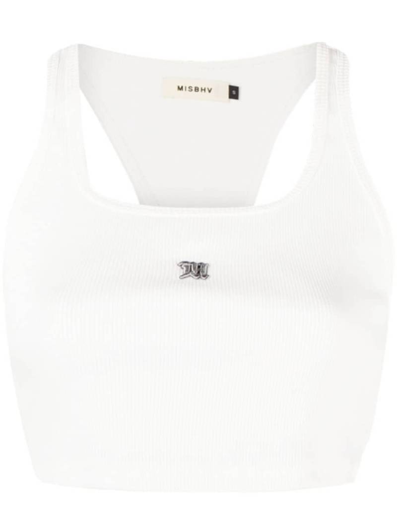 MISBHV The M logo-embroidered top - White von MISBHV