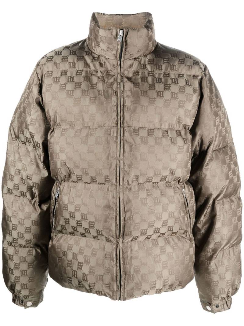 MISBHV logo-print down jacket - Green von MISBHV