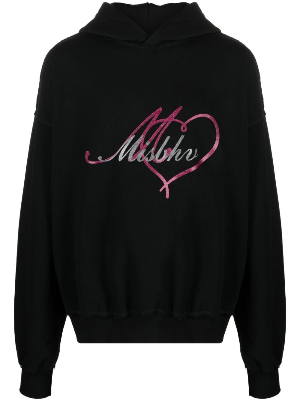 MISBHV logo-print glitter-embellished hoodie - Black von MISBHV