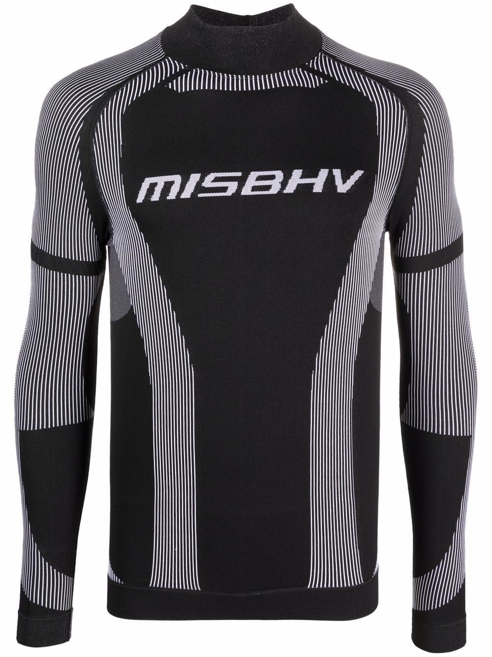 MISBHV logo-print long-sleeved top - Black von MISBHV