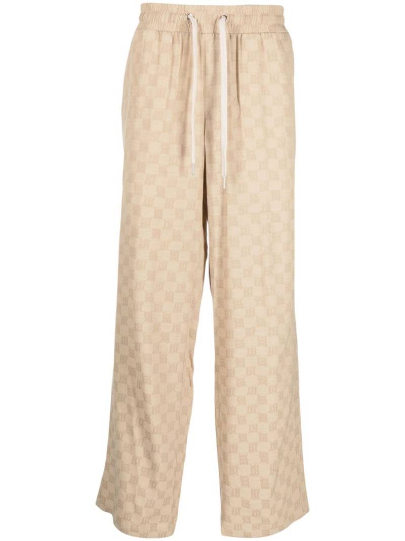 MISBHV logo-print wide-leg trousers - Neutrals von MISBHV