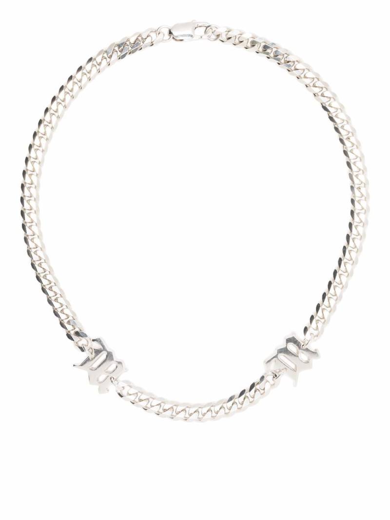 MISBHV monogram curb chain necklace - Silver von MISBHV