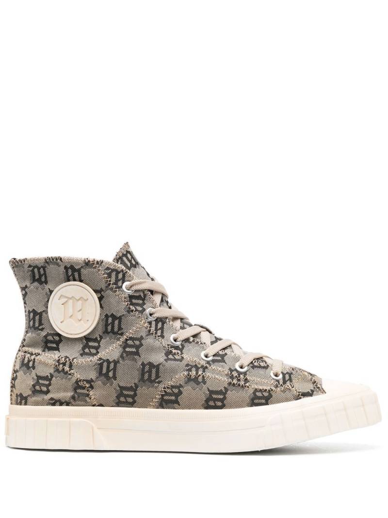 MISBHV monogram high-top sneakers - Neutrals von MISBHV