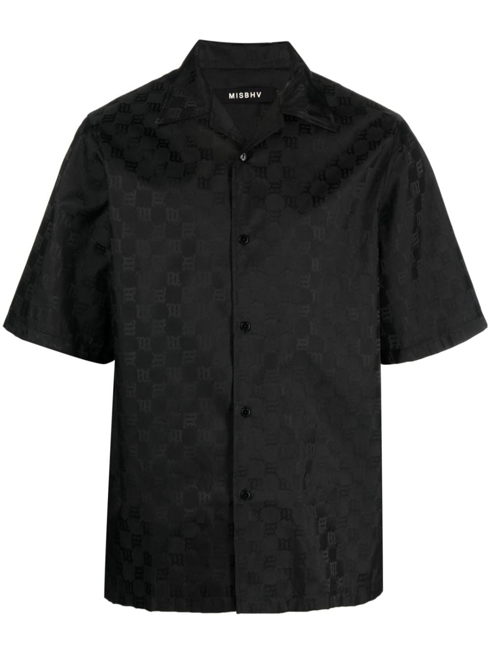 MISBHV monogram-pattern bowling shirt - Black von MISBHV