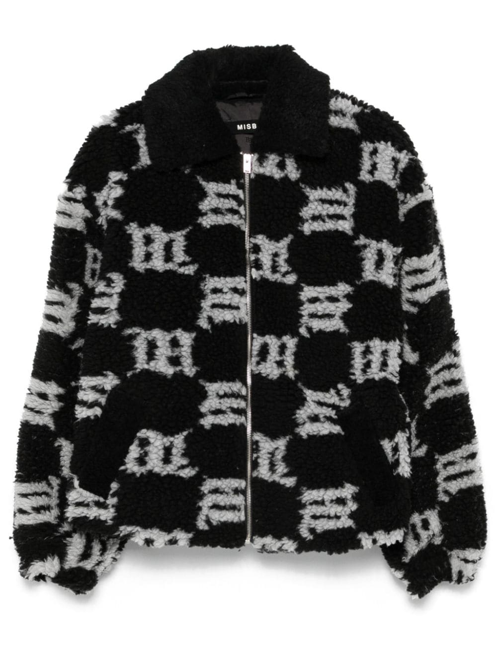 MISBHV monogram-pattern faux-shearling jacket - Black von MISBHV