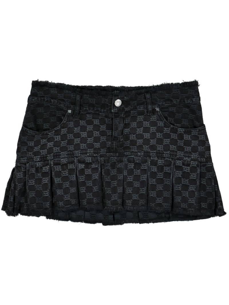 MISBHV monogram pleated skirt - Black von MISBHV