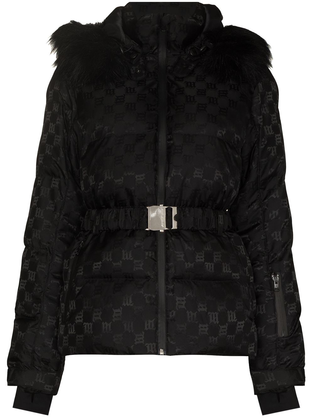 MISBHV monogram-print puffer jacket - Black von MISBHV