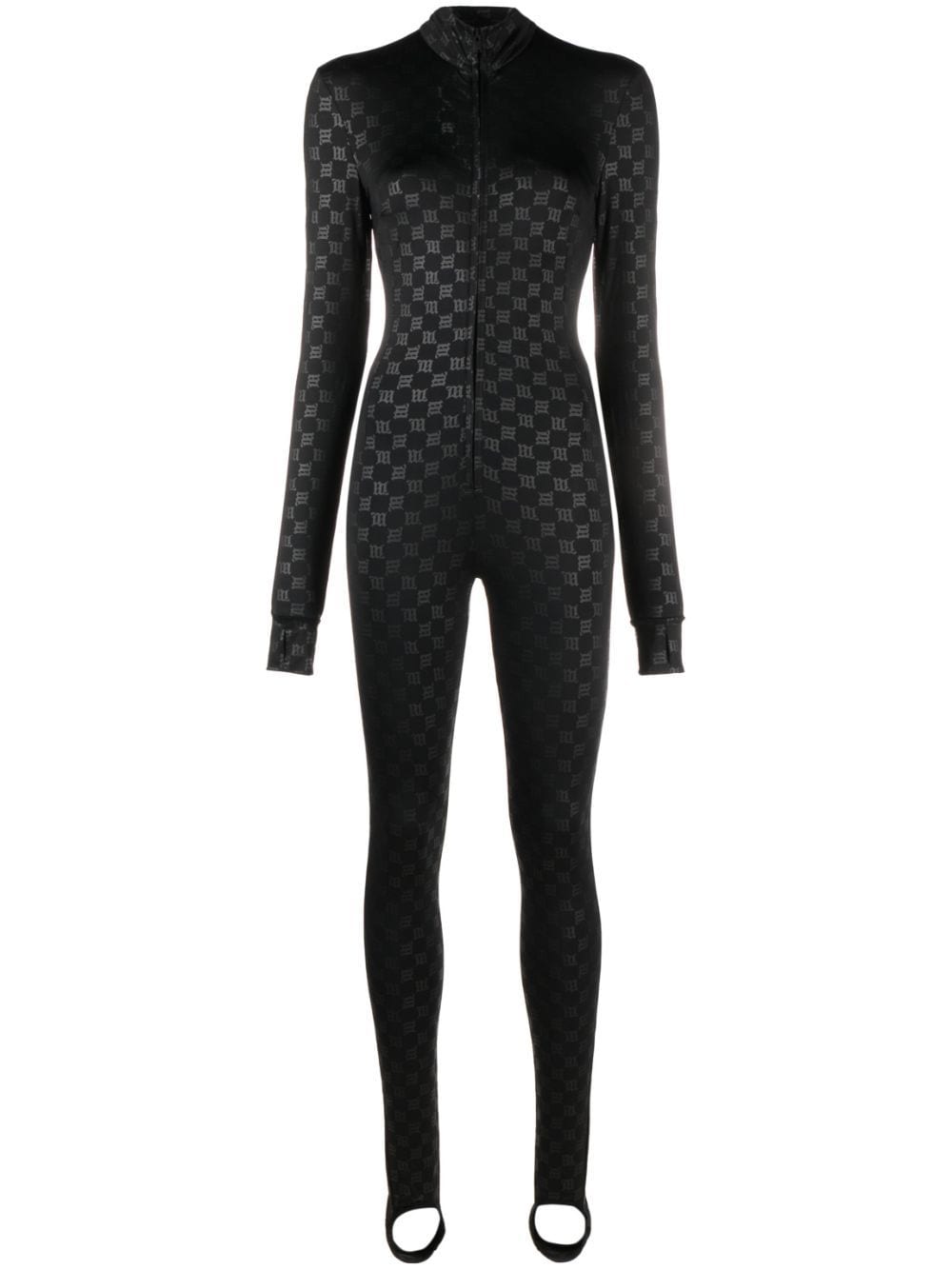 MISBHV monogram zip-up ski jumpsuit - Black von MISBHV