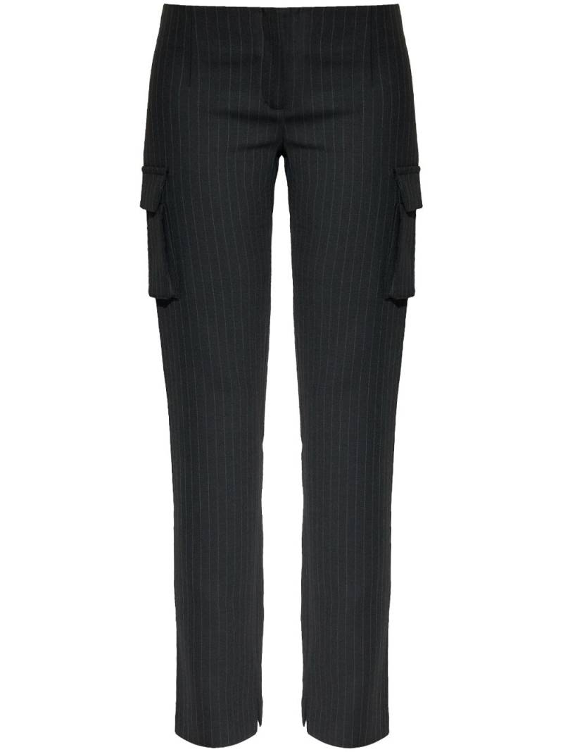 MISBHV pinstriped straight trousers - Black von MISBHV