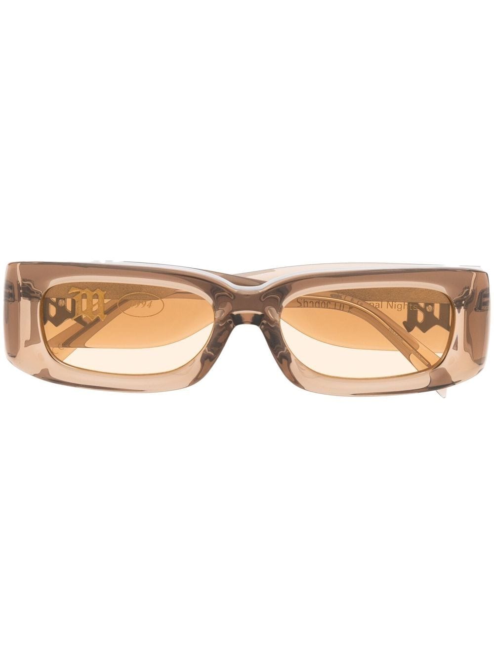 MISBHV rectangle-frame wide-arm sunglasses - Brown von MISBHV