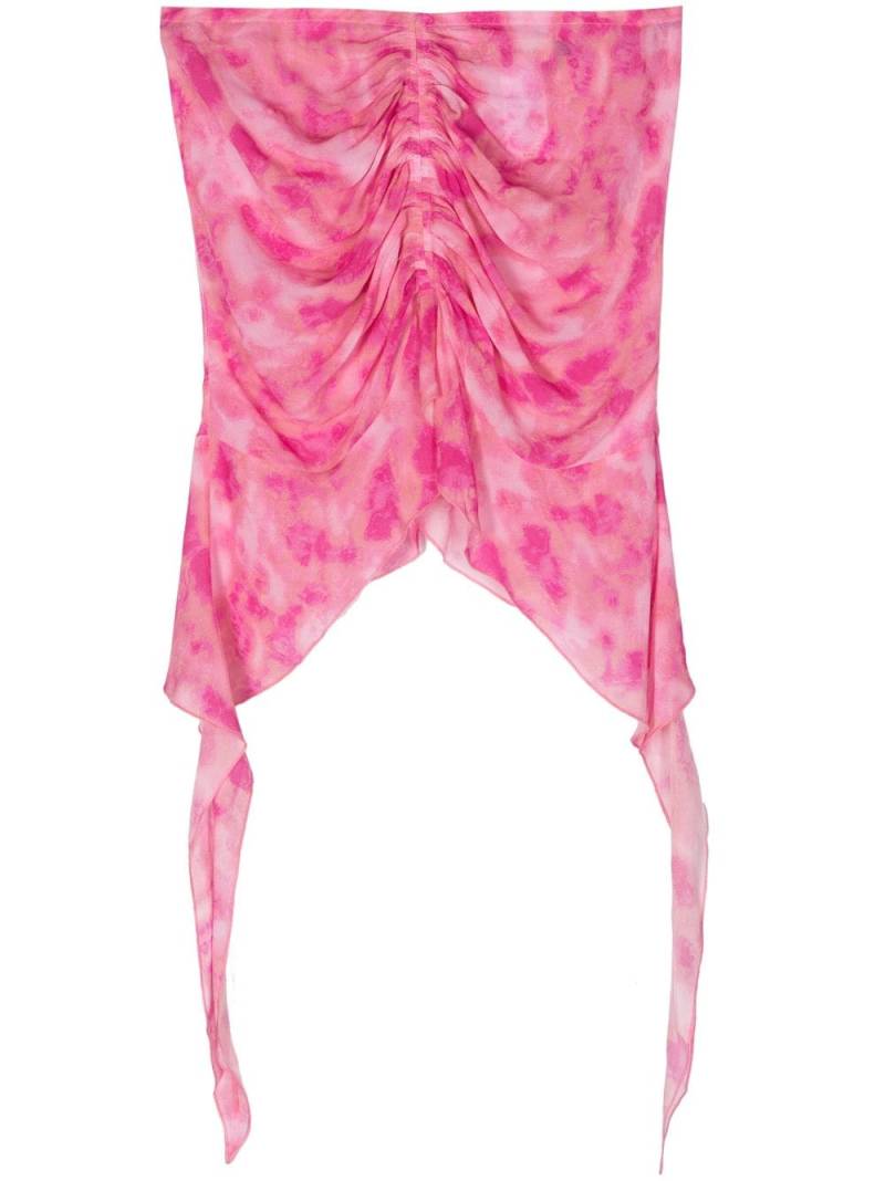 MISBHV tie-dye chiffon miniskirt - Pink von MISBHV