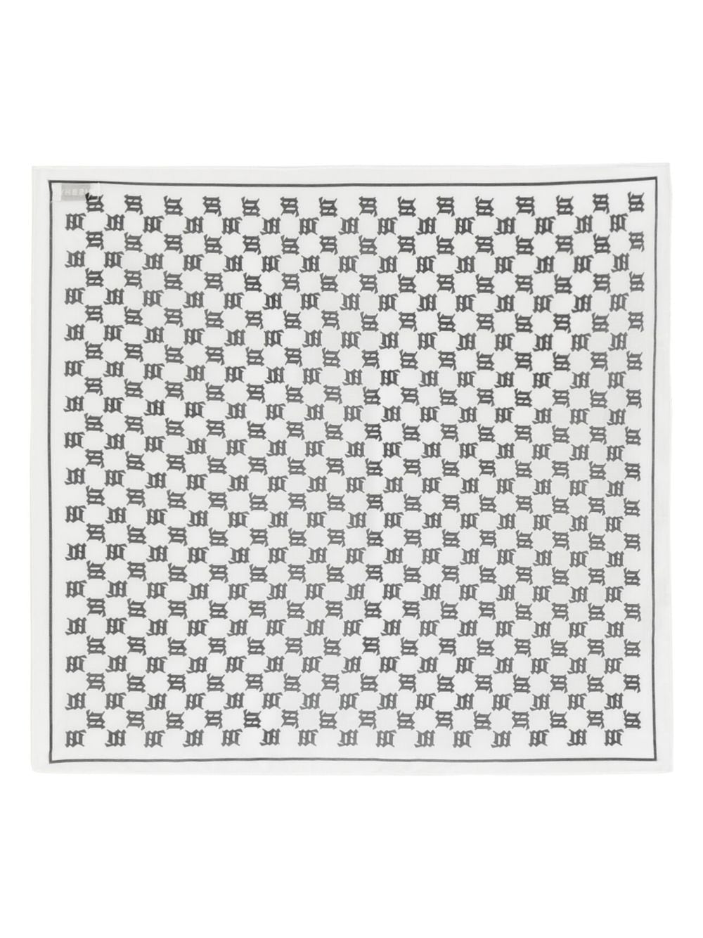 MISBHV two-tone monogram scarf - White von MISBHV