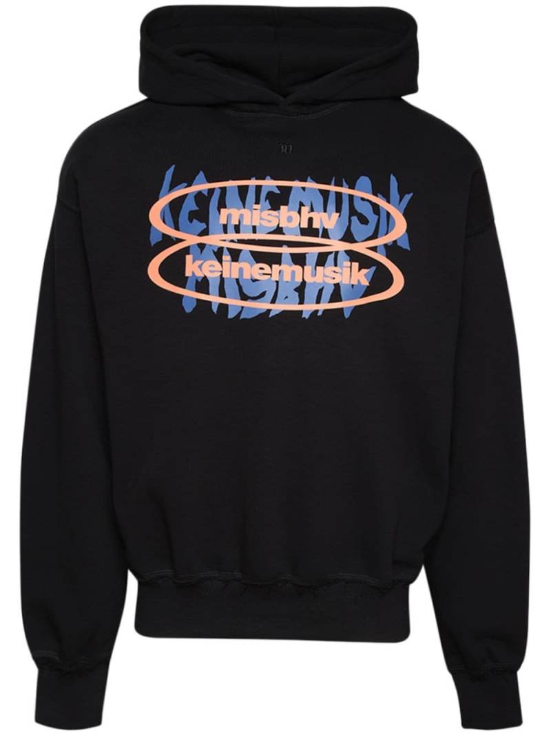 MISBHV x Keinemusik logo-print cotton hoodie - Black von MISBHV