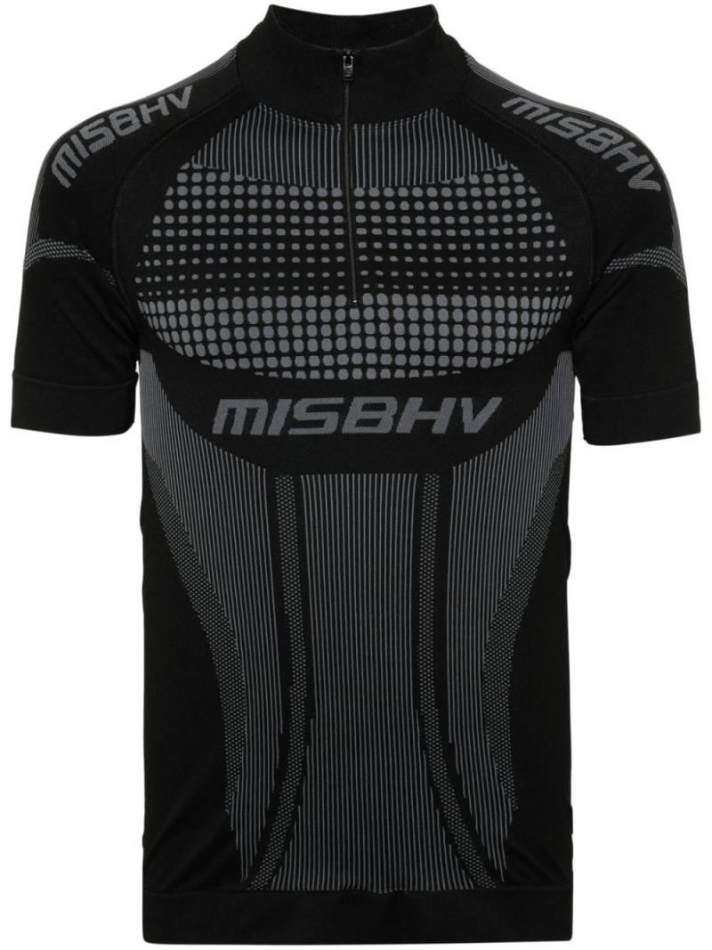 MISBHV zip-up performance T-shirt - Black von MISBHV