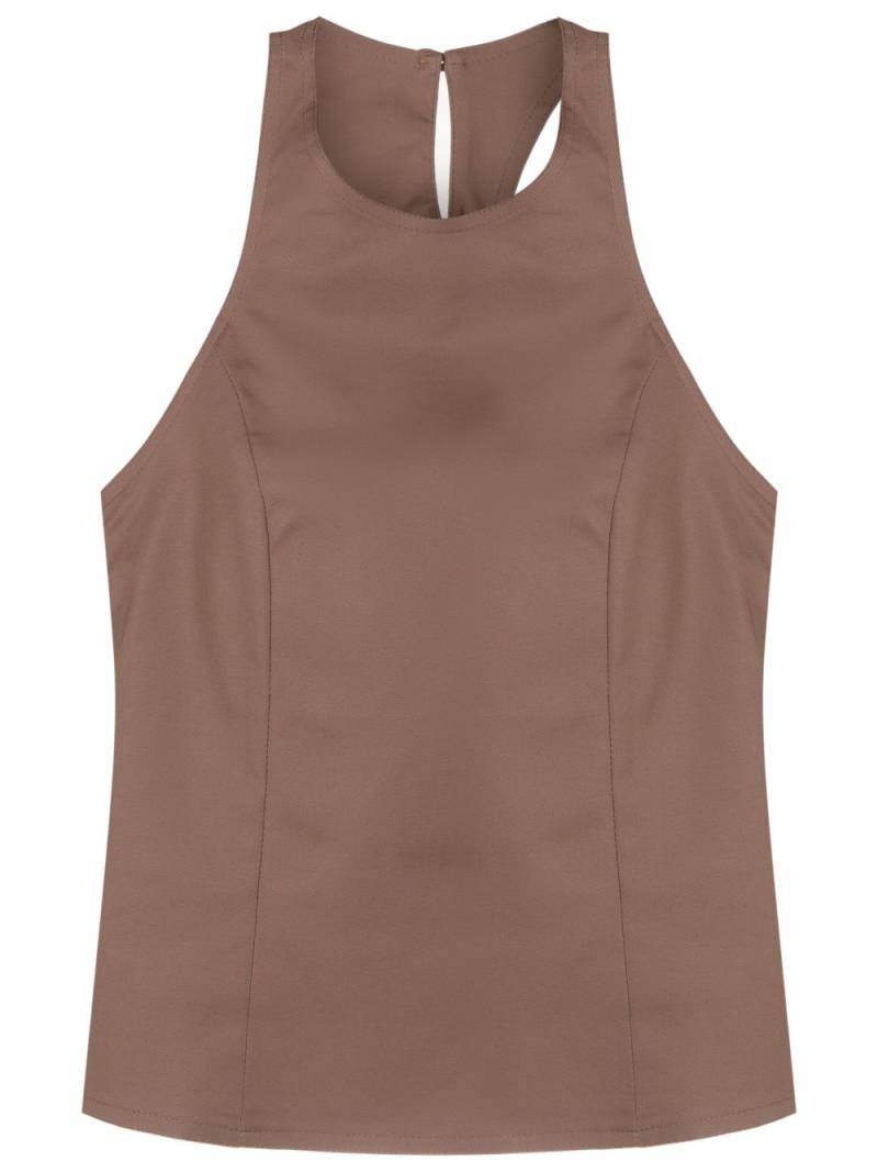 MISCI Fiat asymmetric tank top - Brown von MISCI