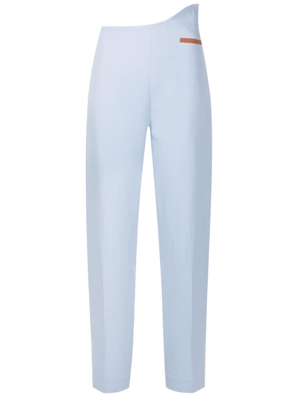 MISCI asymmetric-waist tailored trousers - Blue von MISCI