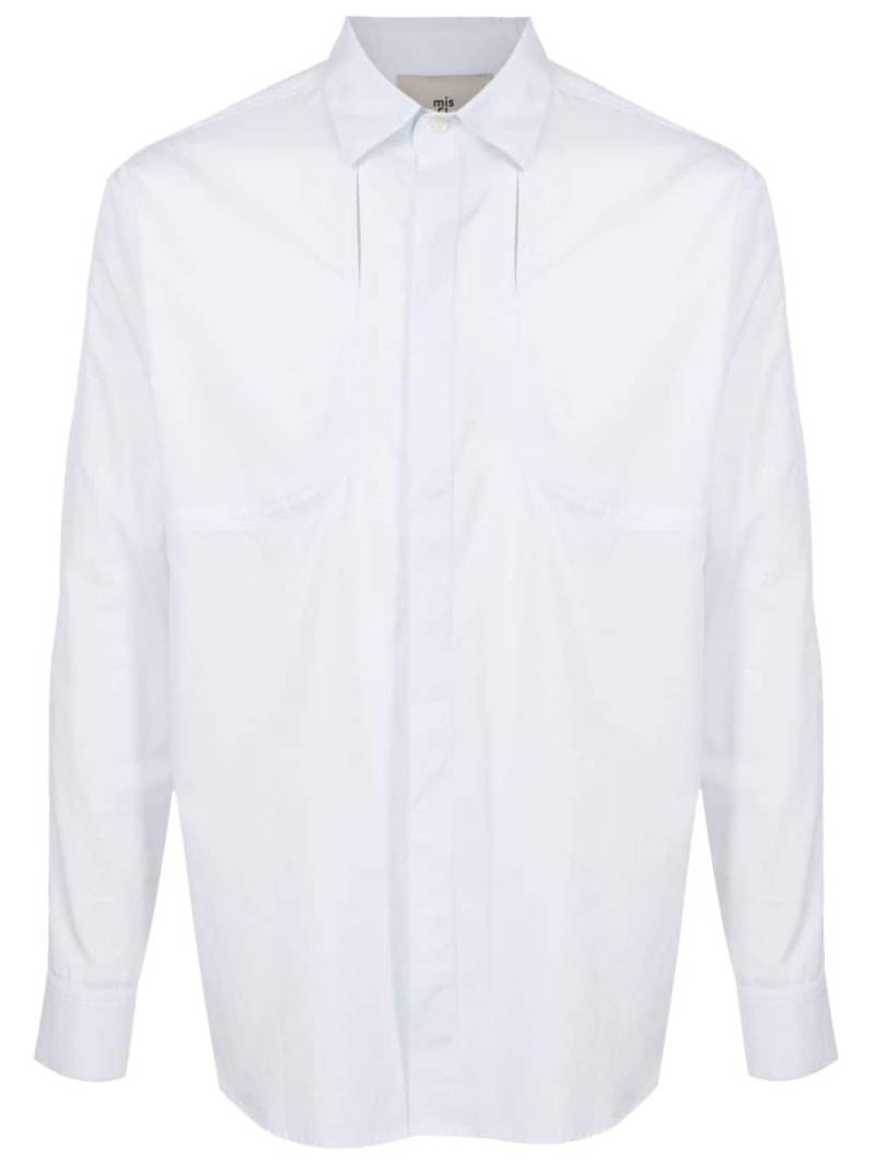 MISCI cut-out long-sleeved shirt - White von MISCI