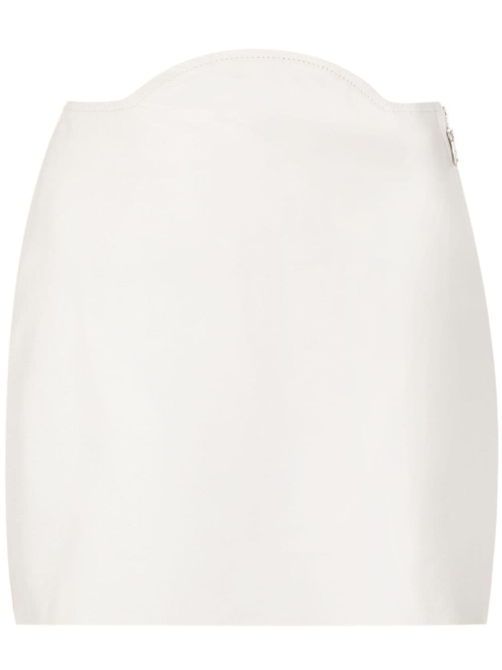 MISCI leather mini skirt - White von MISCI