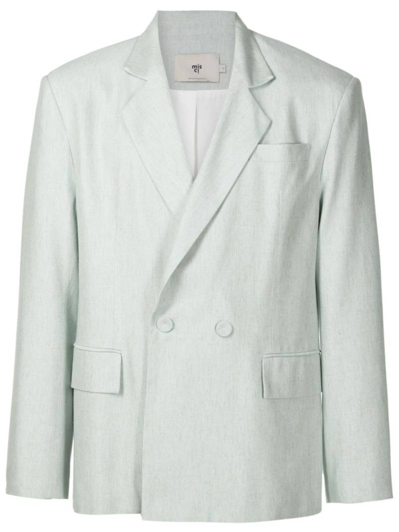 MISCI notched-lapels double-breasted blazer - Green von MISCI