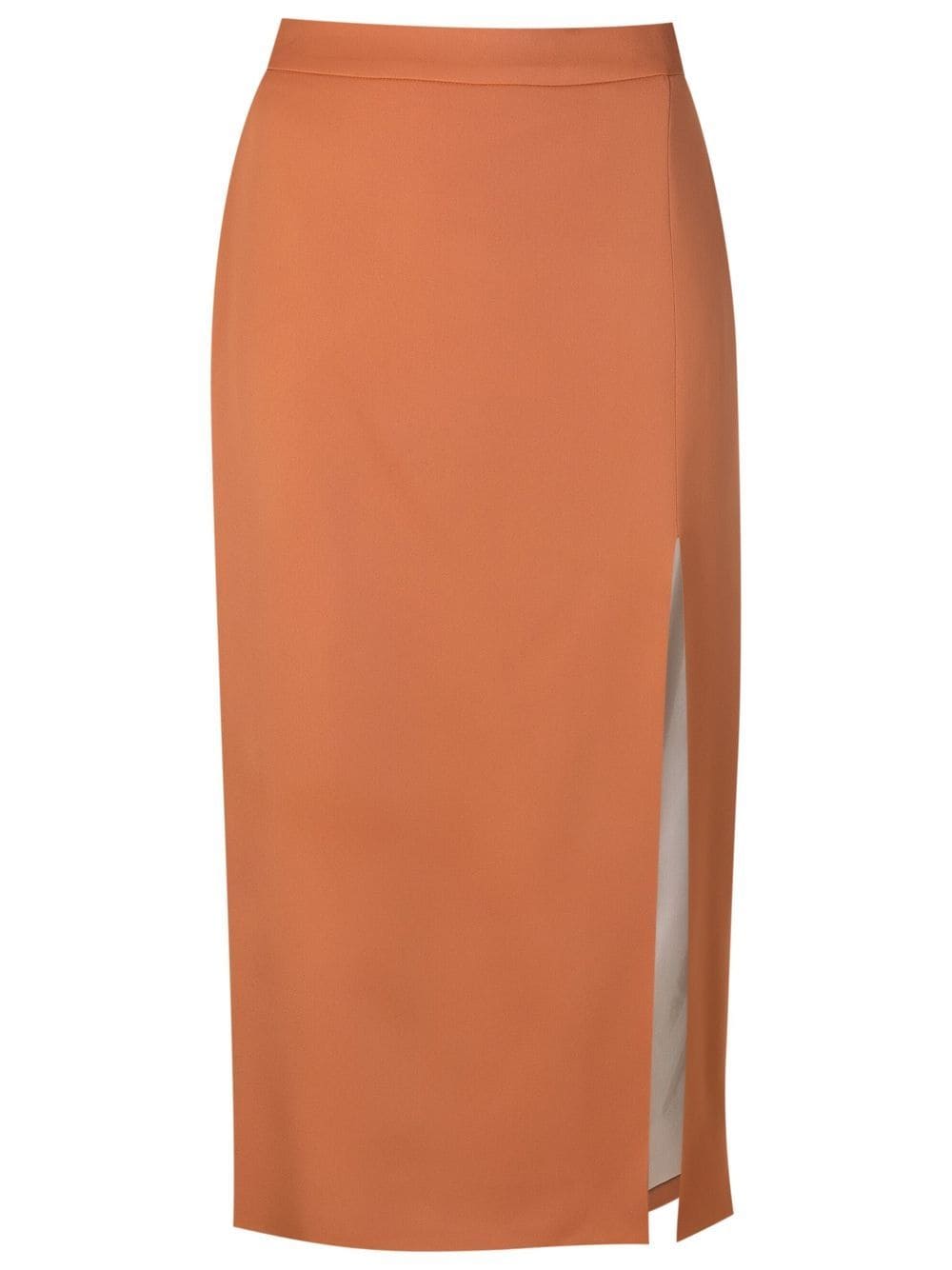 MISCI slit-detail pencil skirt - Brown von MISCI