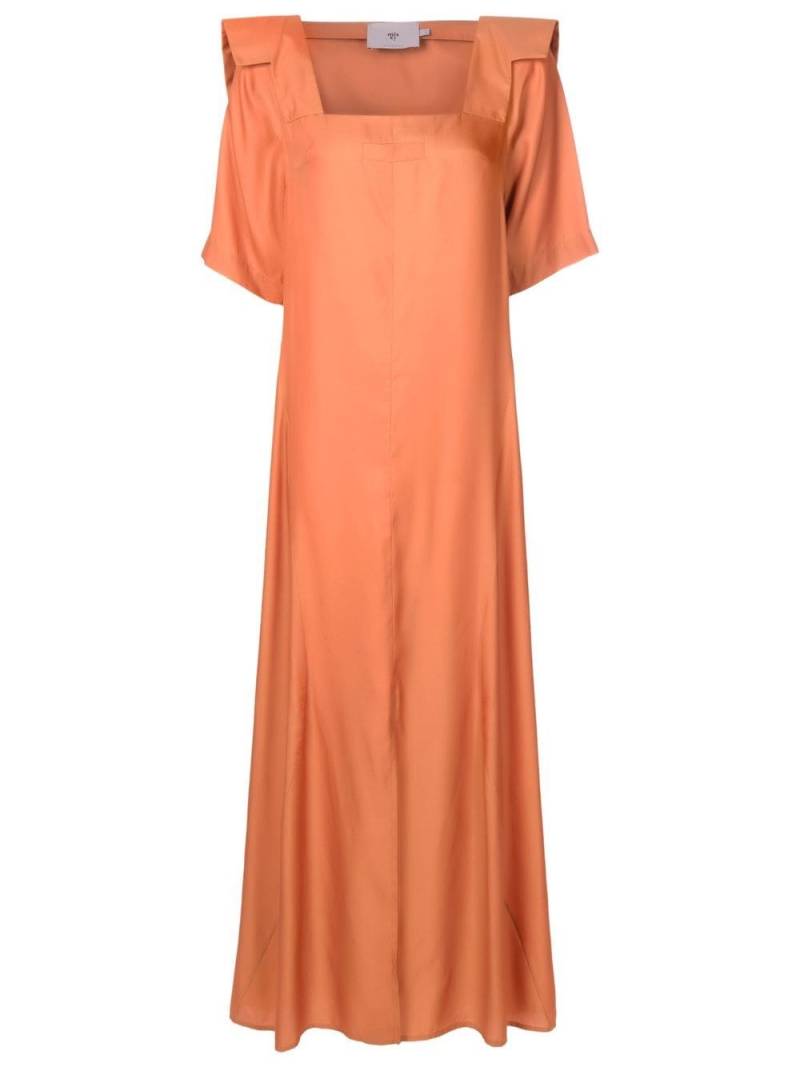 MISCI square-neck short-sleeved maxi dress - Brown von MISCI