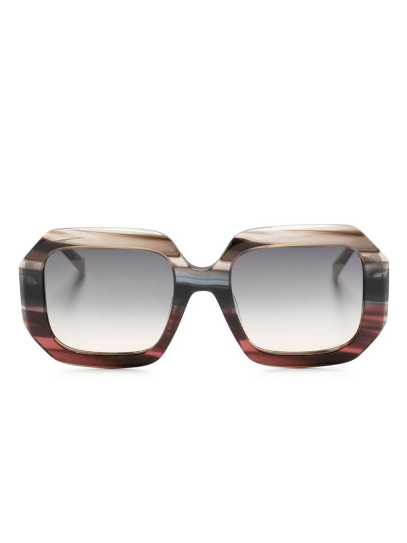 MISSONI EYEWEAR square-frame tortoiseshell-effect sunglasses - Brown von MISSONI EYEWEAR