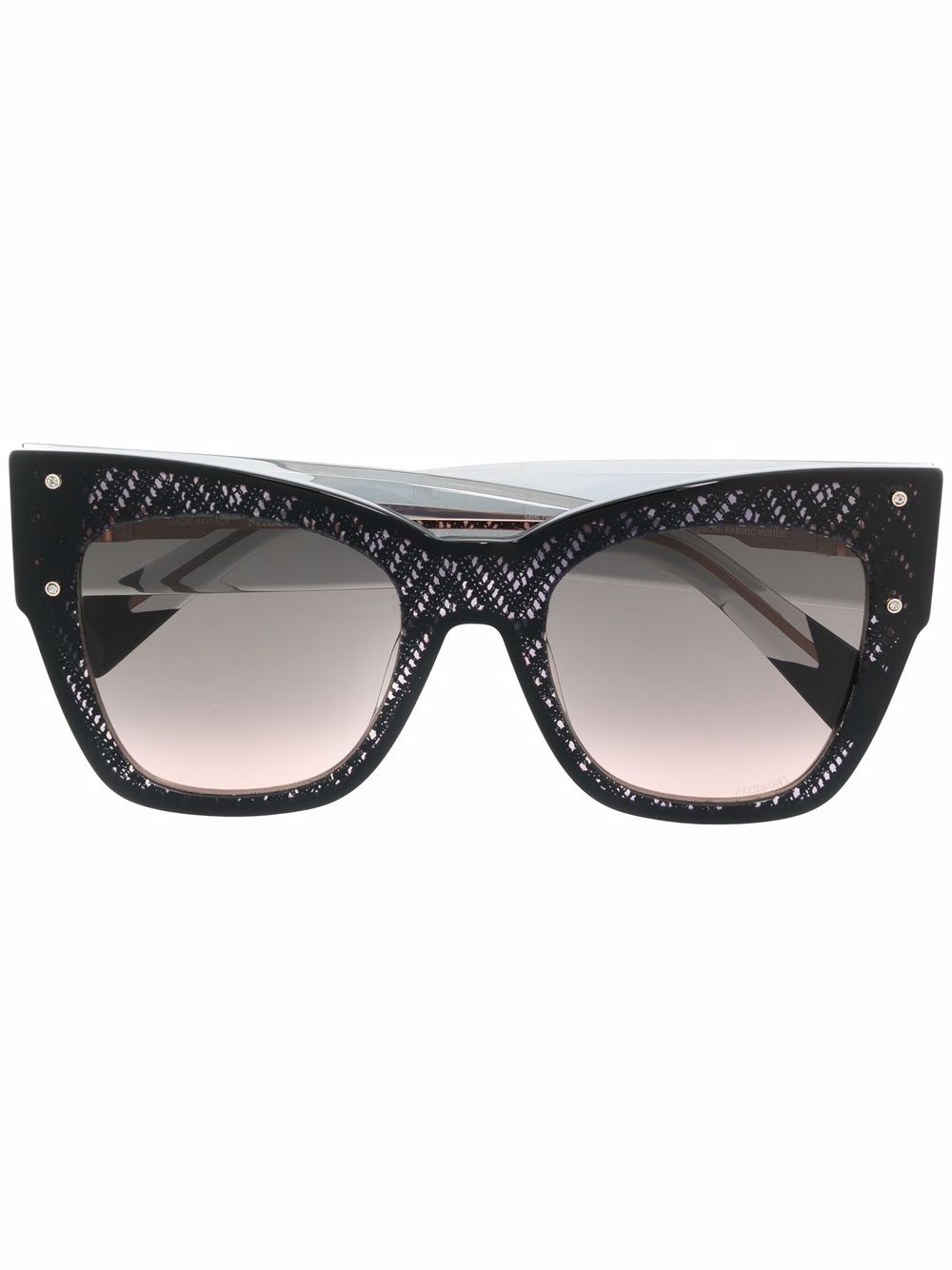 MISSONI EYEWEAR thick cat-eye frame sunglasses - Neutrals von MISSONI EYEWEAR