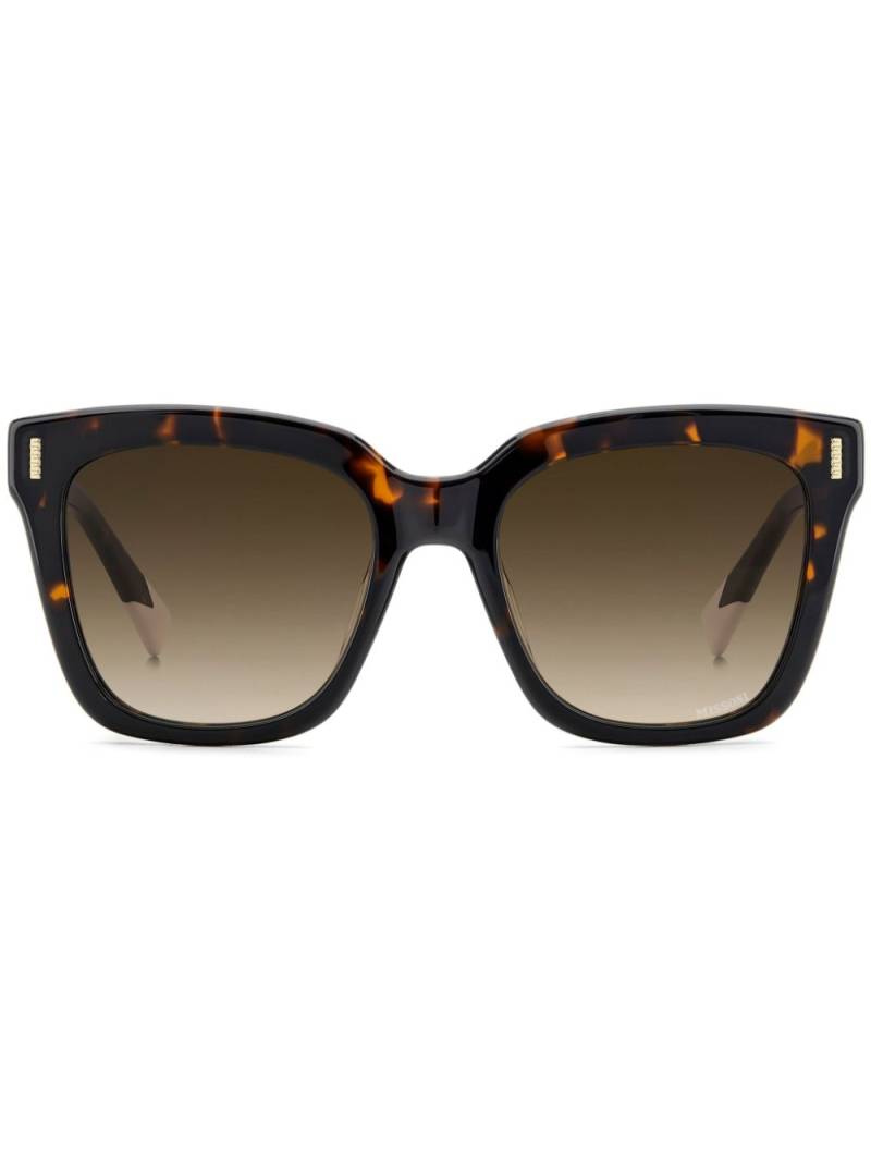 MISSONI EYEWEAR tortoiseshell-effect square sunglasses - Black von MISSONI EYEWEAR