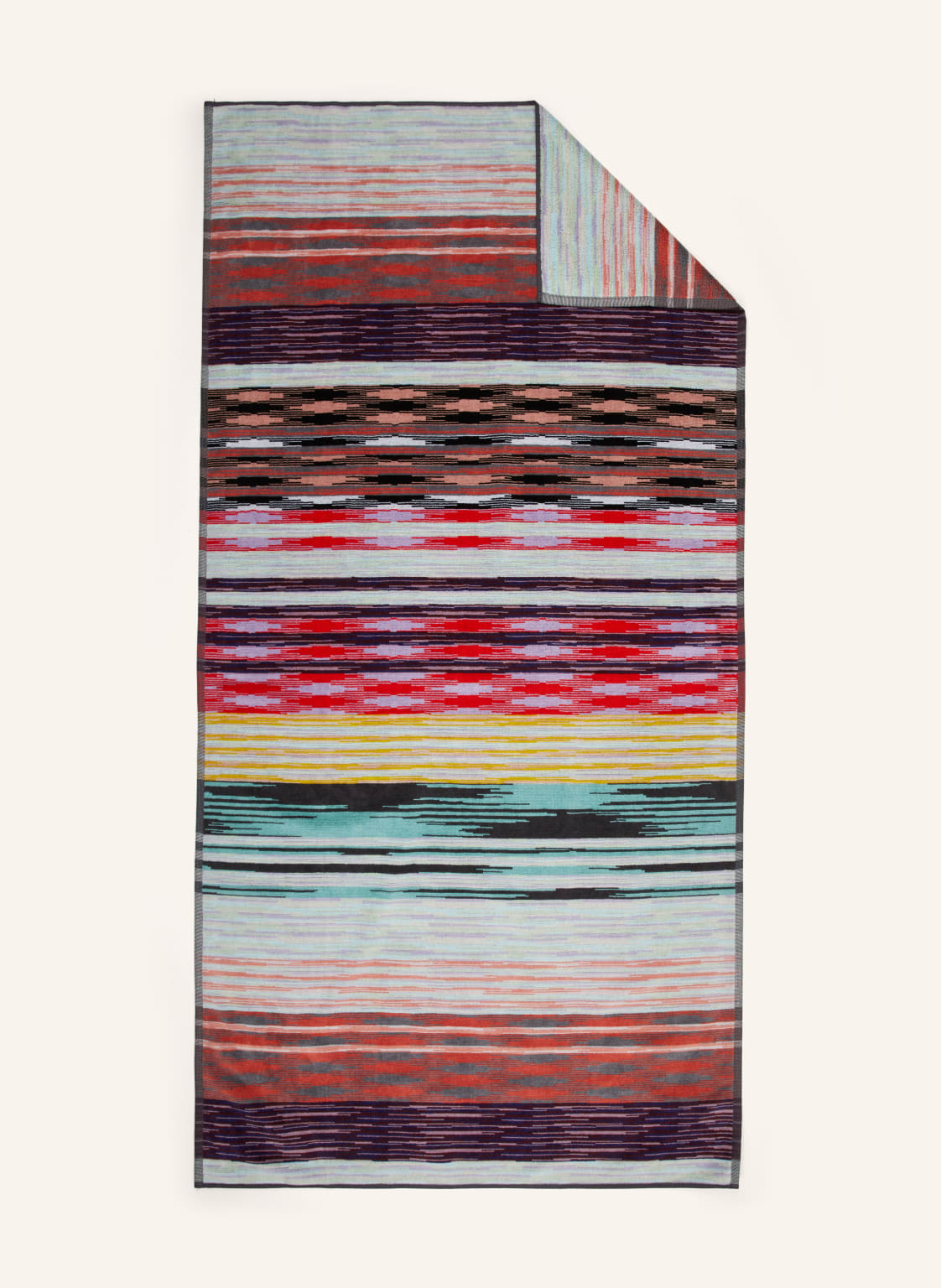 Missoni Home Duschtuch Minuetto rot von MISSONI Home