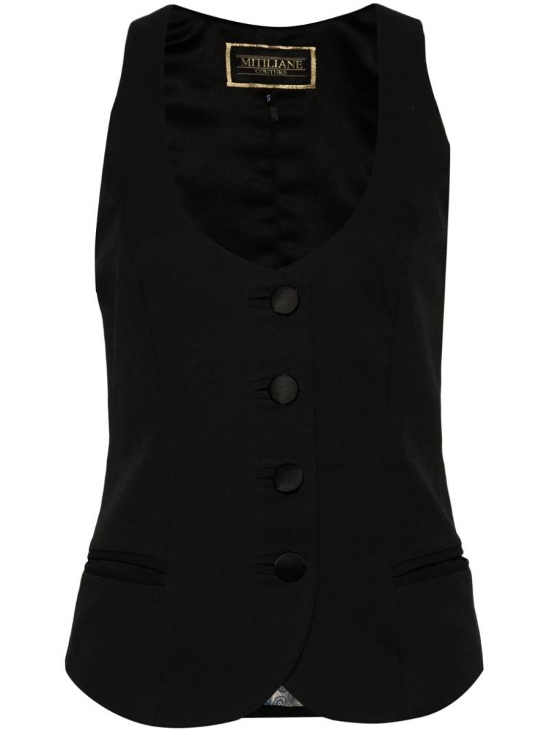 MITILIANE COUTURE Raven waistcoat - Black von MITILIANE COUTURE