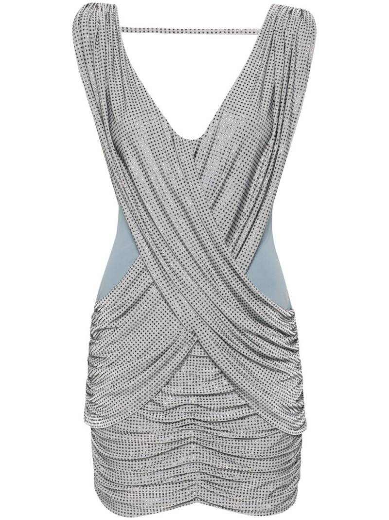 MITILIANE COUTURE crystal-embellished mini dress - Grey von MITILIANE COUTURE