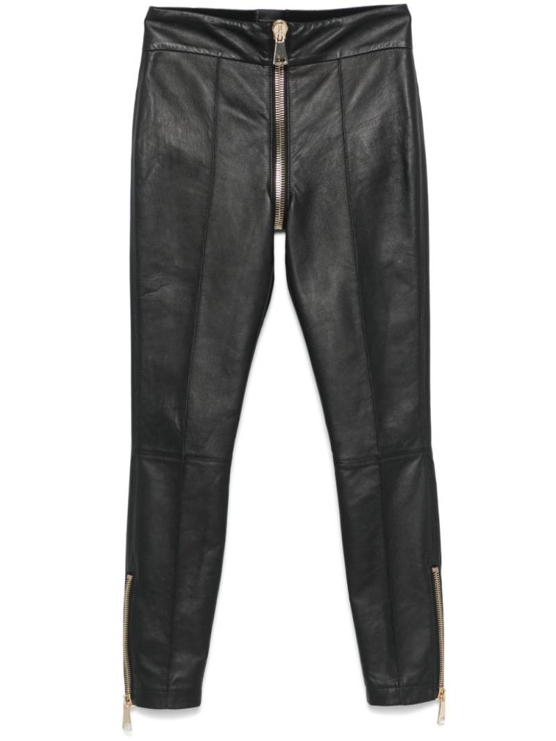 MITILIANE COUTURE leather trousers - Black von MITILIANE COUTURE