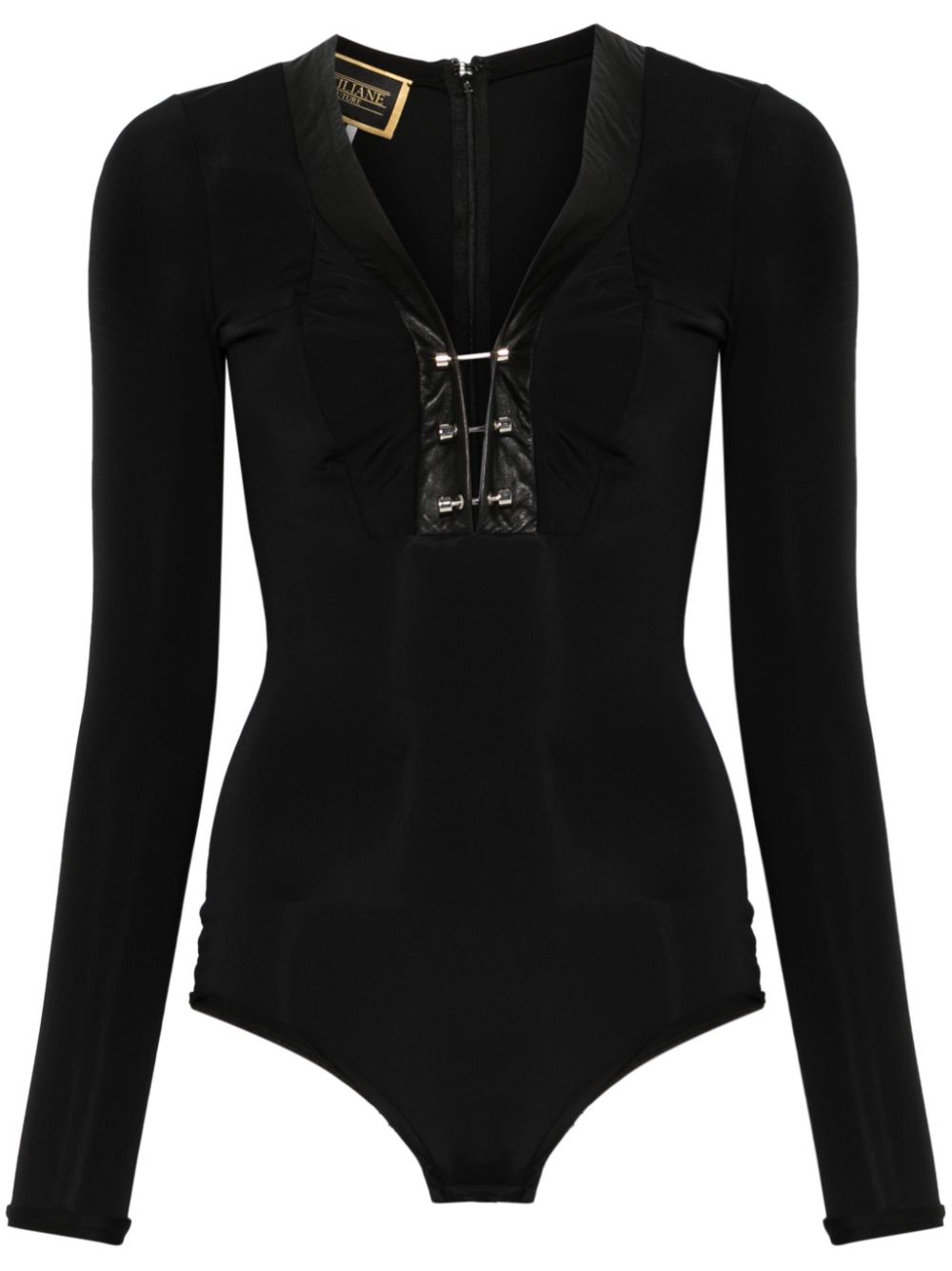 MITILIANE COUTURE piercing-detail bodysuit - Black von MITILIANE COUTURE