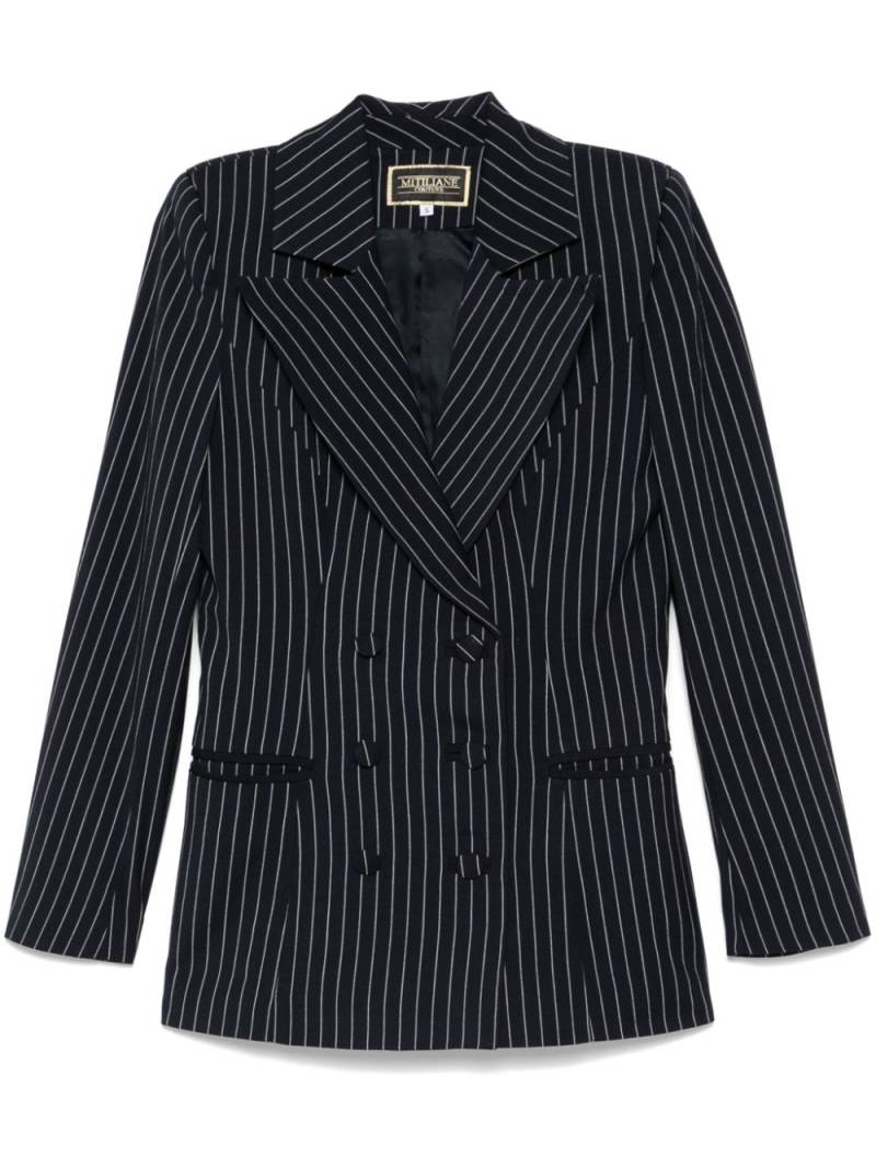 MITILIANE COUTURE pinstriped blazer - Blue von MITILIANE COUTURE