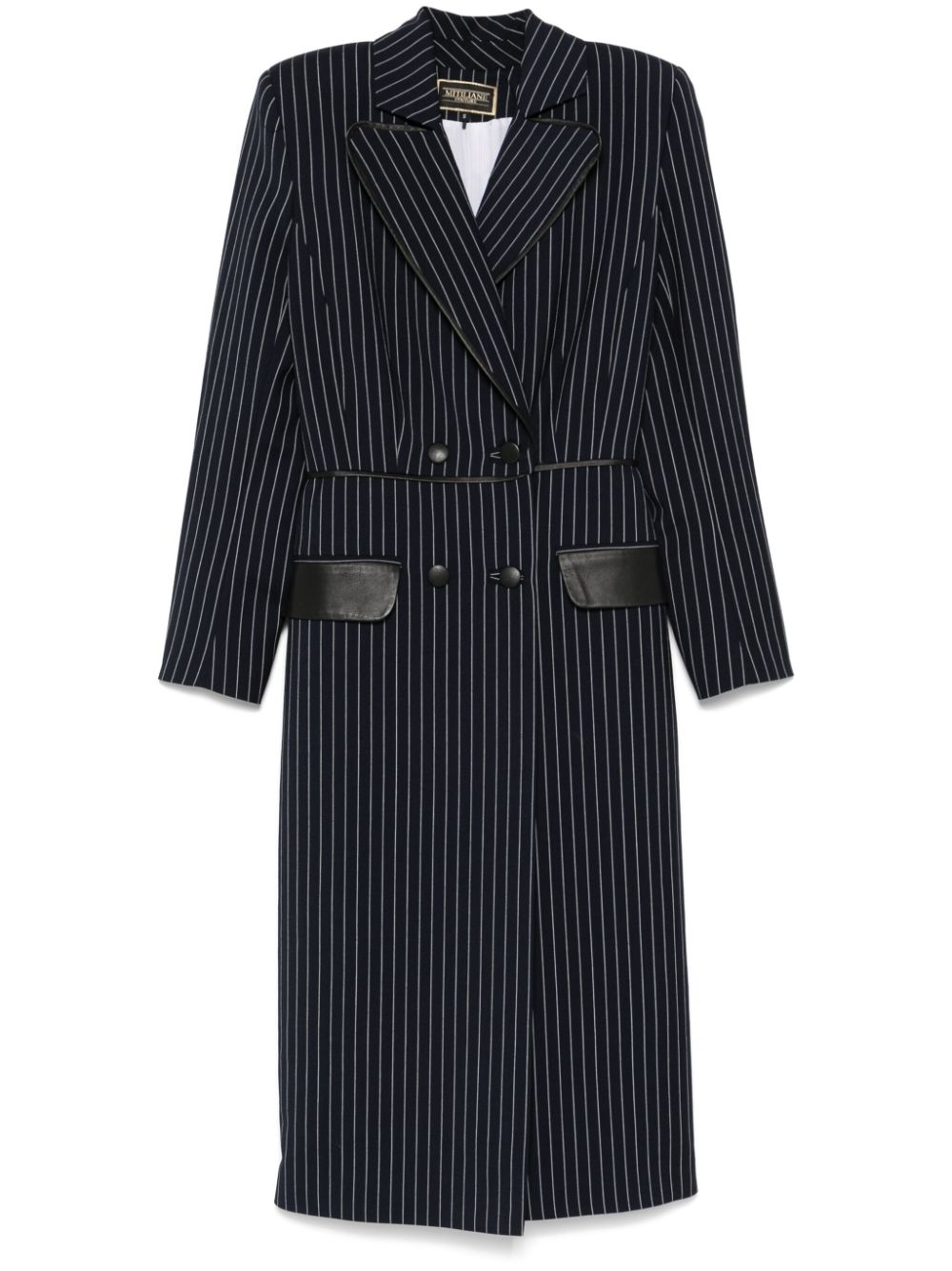 MITILIANE COUTURE pinstriped coat - Blue von MITILIANE COUTURE