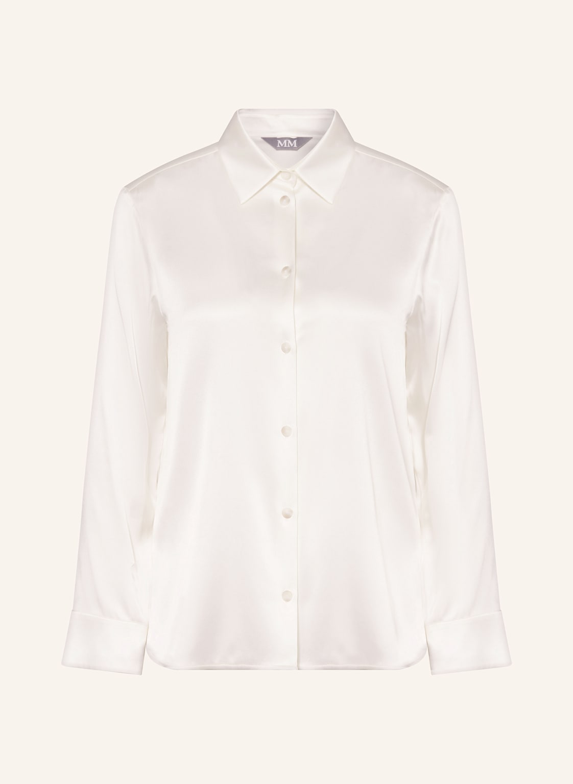 Mm Hemdbluse Kadiak Aus Seide weiss Mm Hemdbluse Kadiak Aus Seide weiss von MM