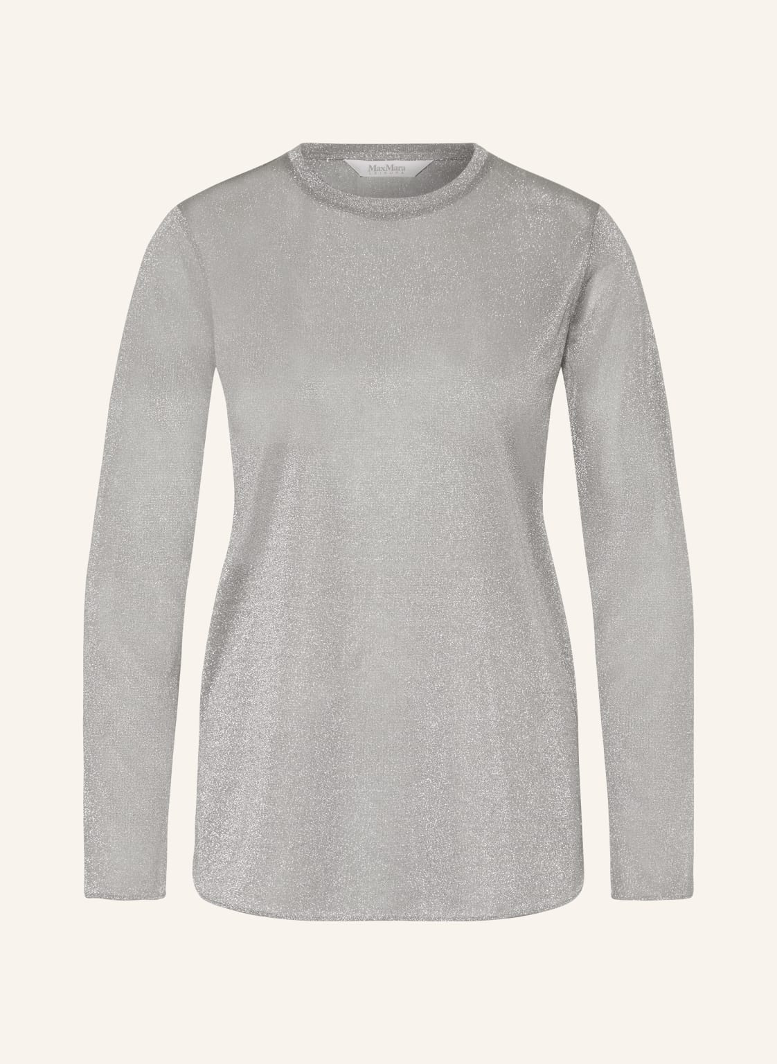 Mm Longsleeve Etra Mit Glitzergarn silber von MM