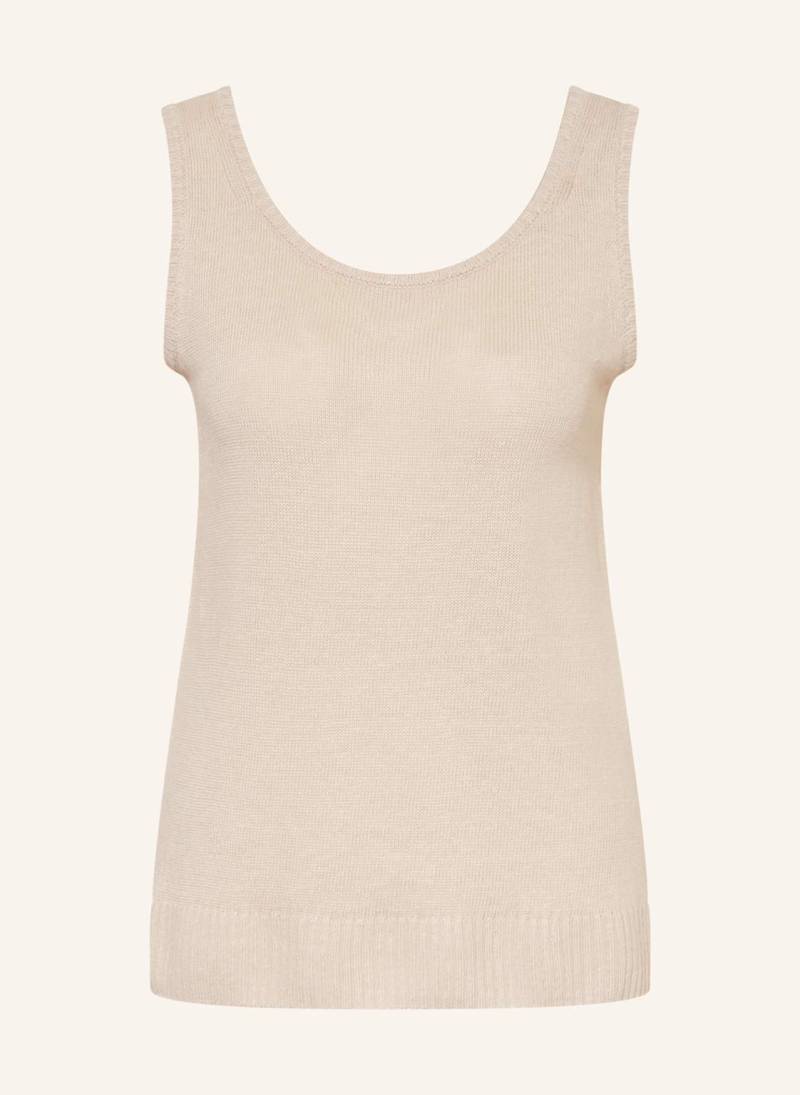 Mm Stricktop Baccano Aus Leinen beige von MM