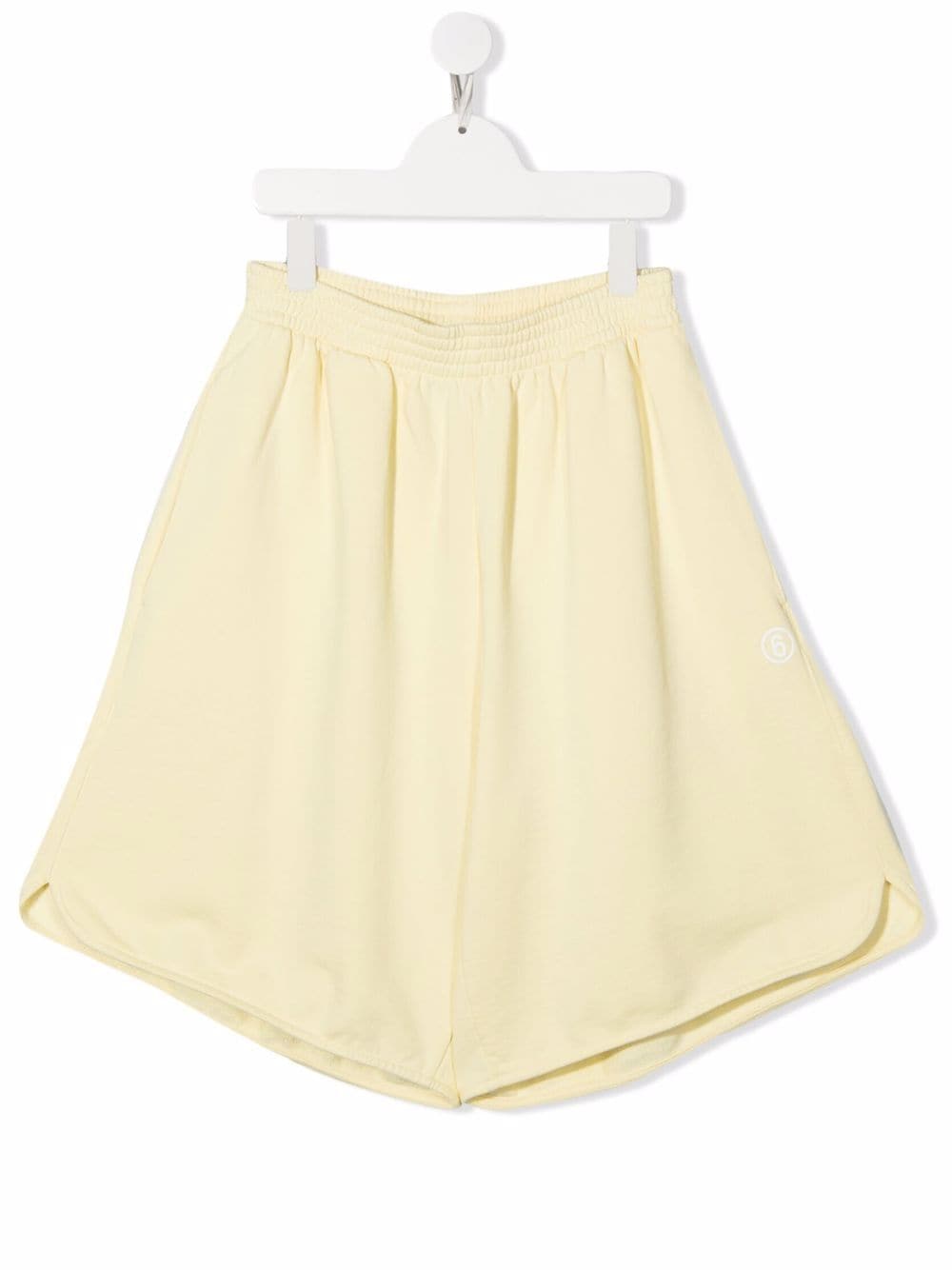 MM6 Maison Margiela Kids TEEN high-waisted cotton shorts - Yellow von MM6 Maison Margiela Kids